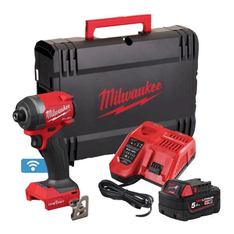 Kit M18 Fuel One Key Trapano E Avv Impulsi 1/4 Hexonepd3 + Oneid3 - M18 ONEPP2A3-502X - Milwaukee 4933493244