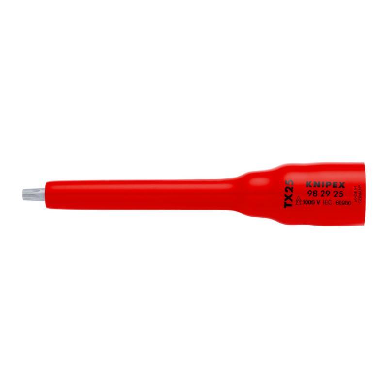 KNIPEX 98 29 25 Chiave a bussola (doppio esagono) per TX25 123 mm