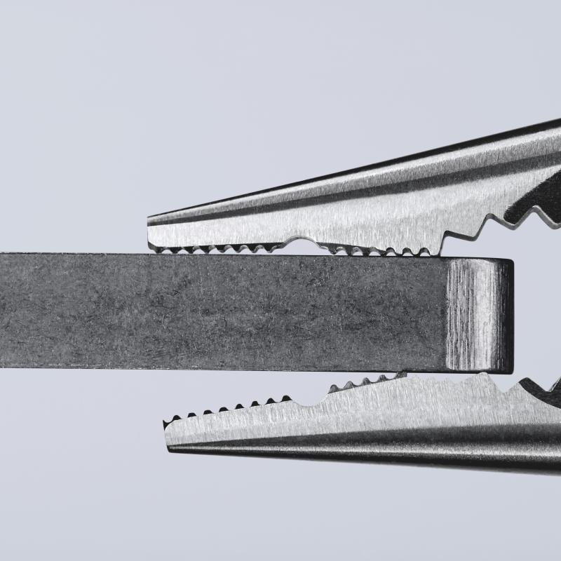 KNIPEX 08 21 145 Pinza universale con testa a punta rivestiti in resina sintetica atramentata nera 145 mm