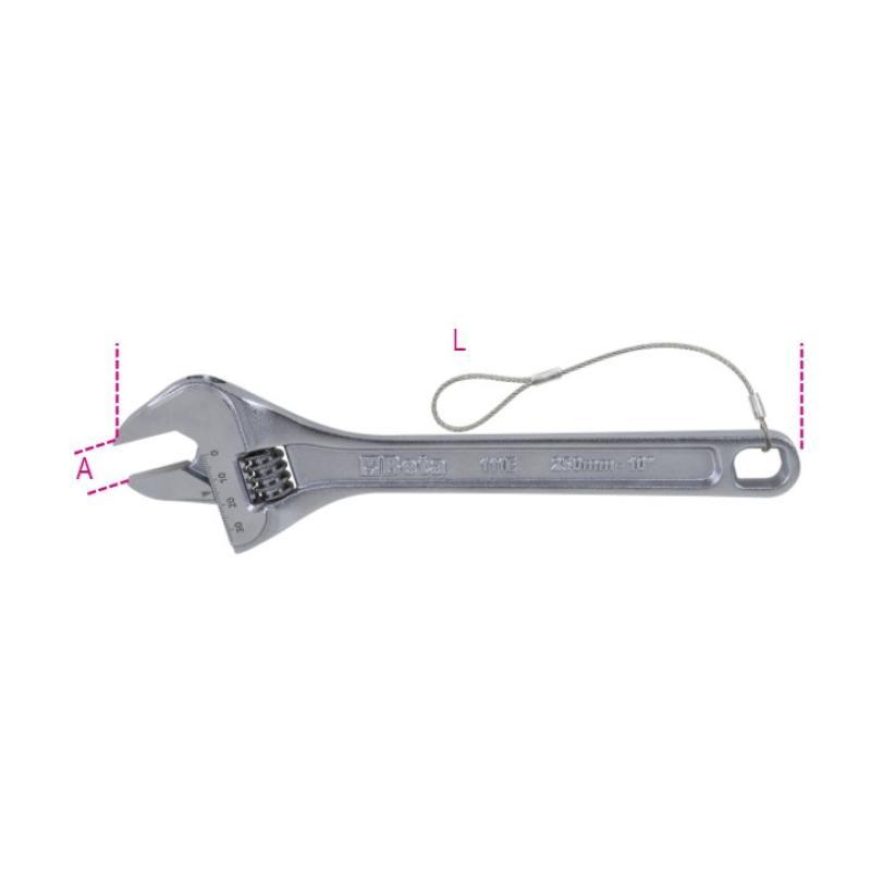 Chiave Regolabile A Rullino Con Sistema Anticaduta H-Safe 111E-HS Beta H-SAFE