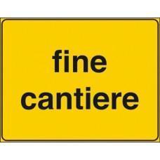 Cartello In Ferro Classe 1 Fine Cantiere Figura II 460