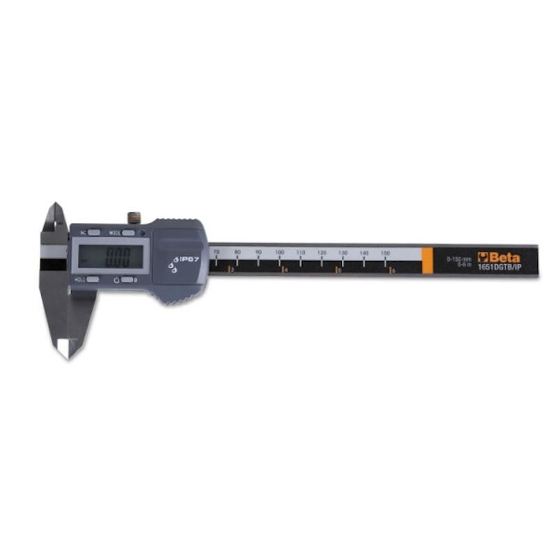 Calibro Digitale WATERPROOF A Corsoio Lettura Centesimale BETA 1651DGTB/IP