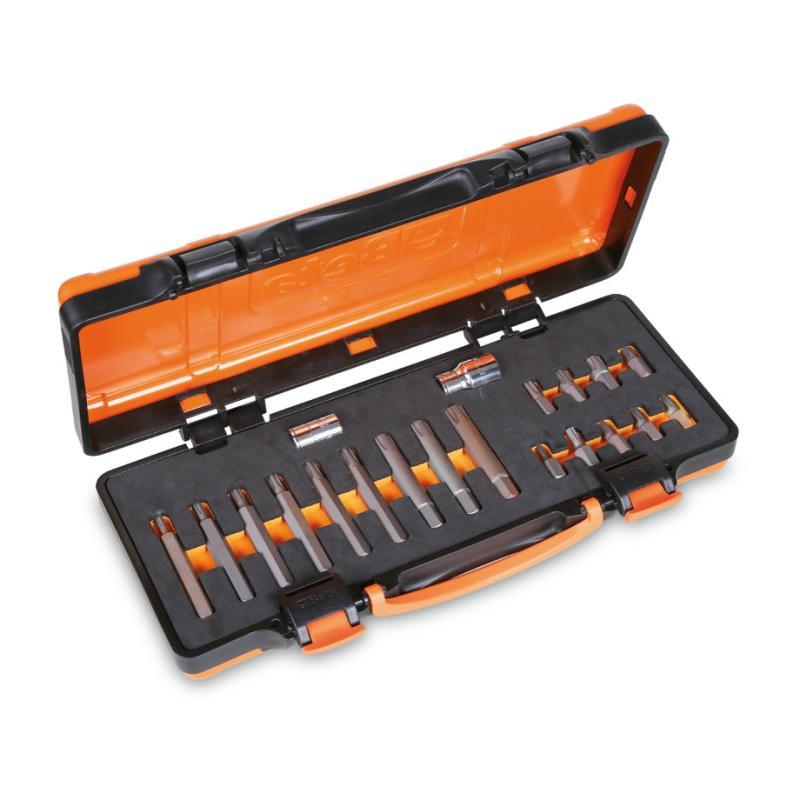 18 Inserti Con Impronta Ribe(R) Attacco Esagonale 10 Mm, 2 Accessori E 1 Portainserti A T Snodato (Art. 867Ribe(R), 867Ribe(R)/L, 867/1, 867/2, 852/10) 867/C20 Beta 008670920