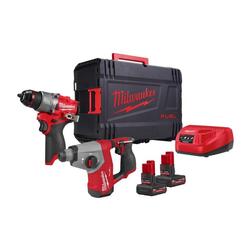 Kit Elettroutensili 12 Volt Fpd2 + Fhac16 - M12 FPP2BG2-502X - Milwaukee 4933500138