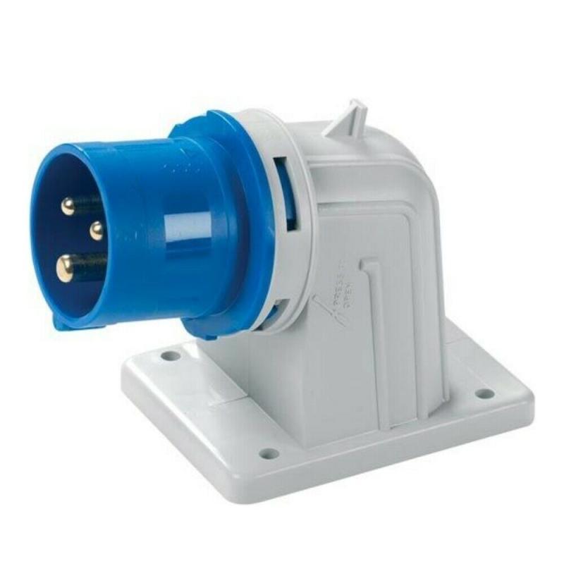 Spina Fissa Da Parete Inclinata A 90° IP67 3P 16A 220V