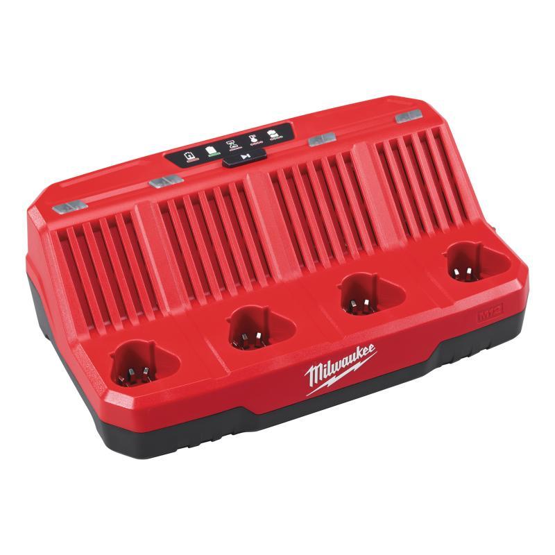 Caricabatterie 4 Postazioni M12 - M12 C4 - Milwaukee 4932430554
