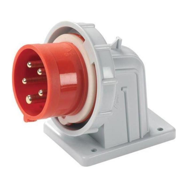 Spina Fissa Da Parete Inclinata A 90° IP67 5P 16A 380V