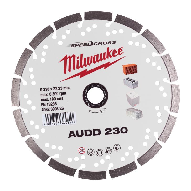 Disco Diamantato Audd Materiali Morbidi E Abrasivi - Milwaukee — DISCO DIAM SPEEDCROSS AUDD 230MM