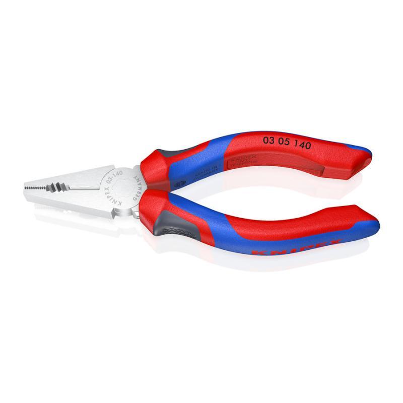KNIPEX 03 05 140 Pinza universale con manici comfort cromata 140 mm