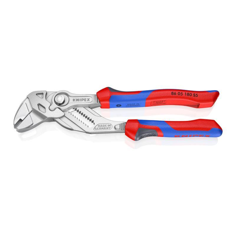 KNIPEX 86 05 180 S5 Pinza per fascette in alluminio ad es. per Alta Lok® con manici comfort 180 mm