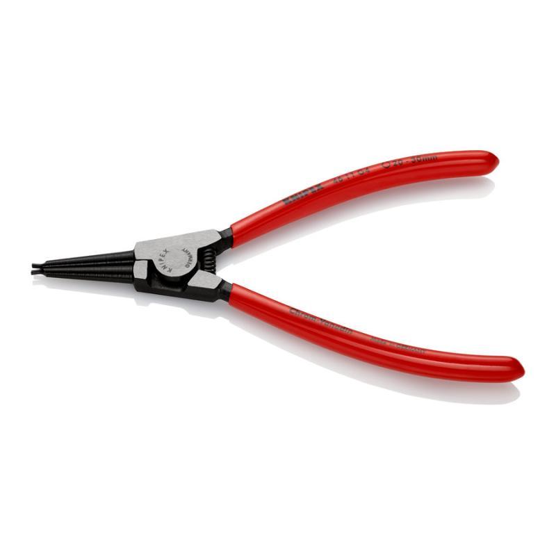 KNIPEX 46 11 G4 Pinza per anelli di sicurezza per anelli di presa su alberi rivestiti in resina sintetica atramentata nera 180 mm