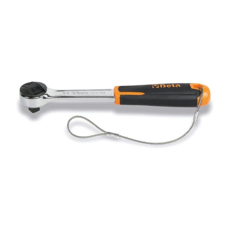 Cricchetto Reversibile Con Attacco Quadro Maschio 3/8" Con Sistema Anticaduta H-Safe 910HS/55 Beta H-SAFE 009104155