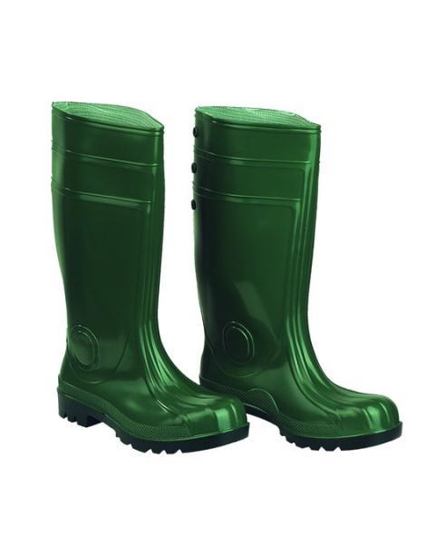 Stivale PVC Verde con puntale e lamina in acciaio S5 SRC - Rossini TTI401