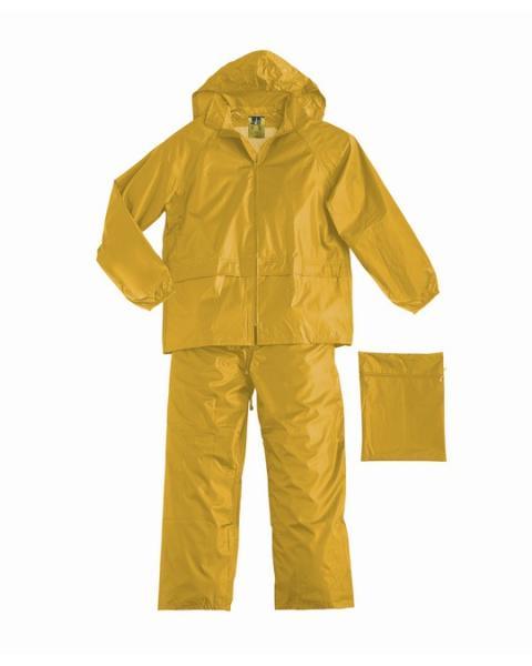 Completo Antipioggia Clipper Giacca e Pantalone con Cappuccio Inserito - Rossini HH305