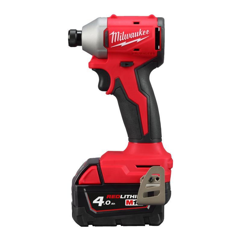 Avv. A Impulsi Compatto 18 Volt 1/4" 4,0Ah Compact Brushless Velocità Singola - M18 Blidrc-402C - Milwaukee 4933492840