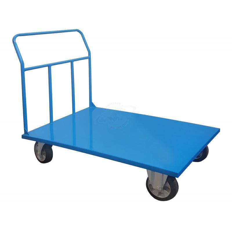 Carrello Con Pianale 800x1200mm Con Ruote Elastiche Portata 750Kg
