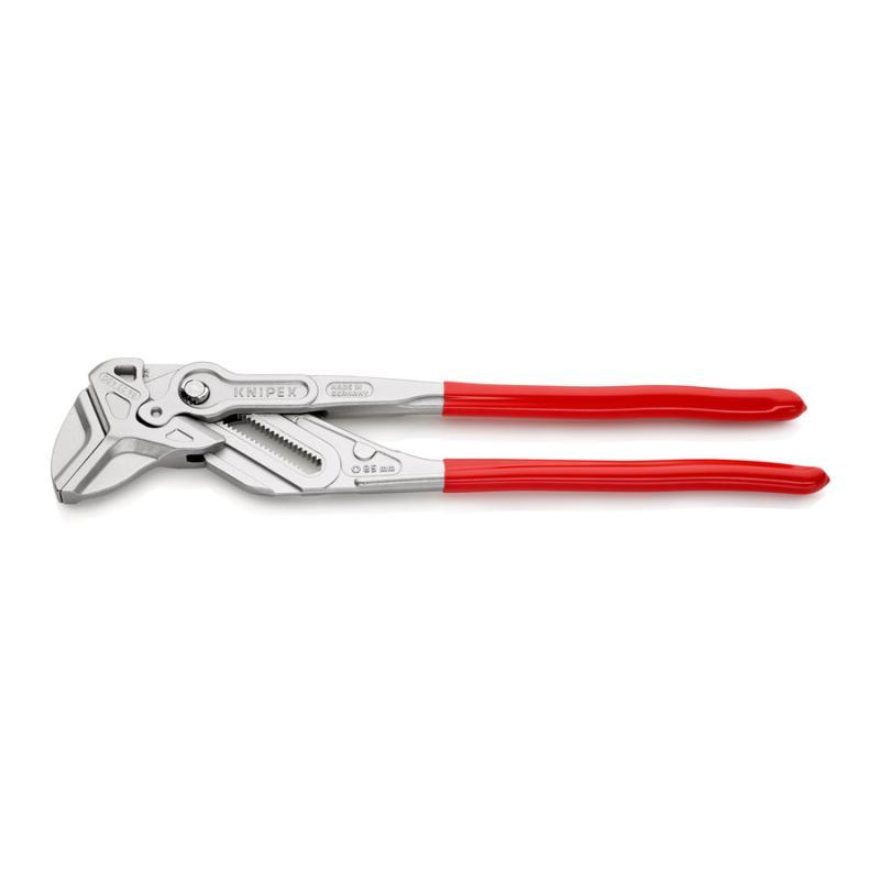 KNIPEX 86 03 400 Pinza chiave XL pinza e chiave in un unico utensile rivestiti in resina sintetica cromata 400 mm