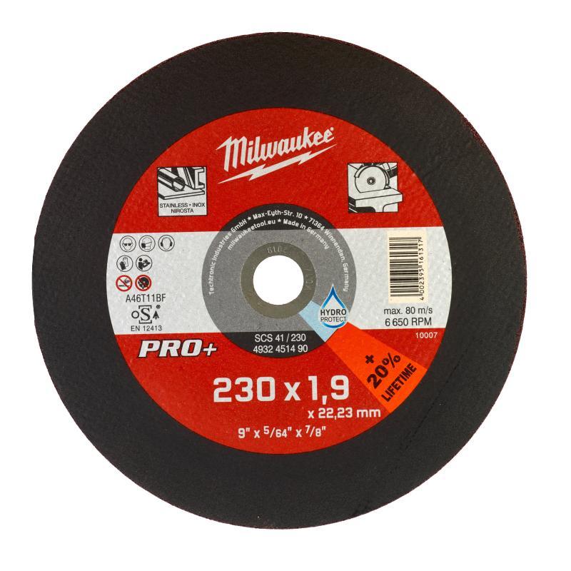 Dischi Da Taglio Sottili Pro - Milwaukee — MOLE DA TAGLIO SCS41S 230x1.9mm - PRO+