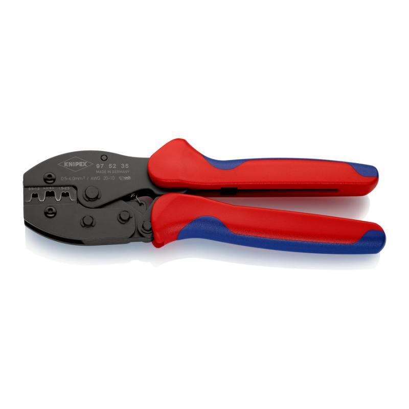 KNIPEX 97 52 35 SB PreciForce Pinza per capicorda con impugnature multicomponente brunita 220 mm in blister