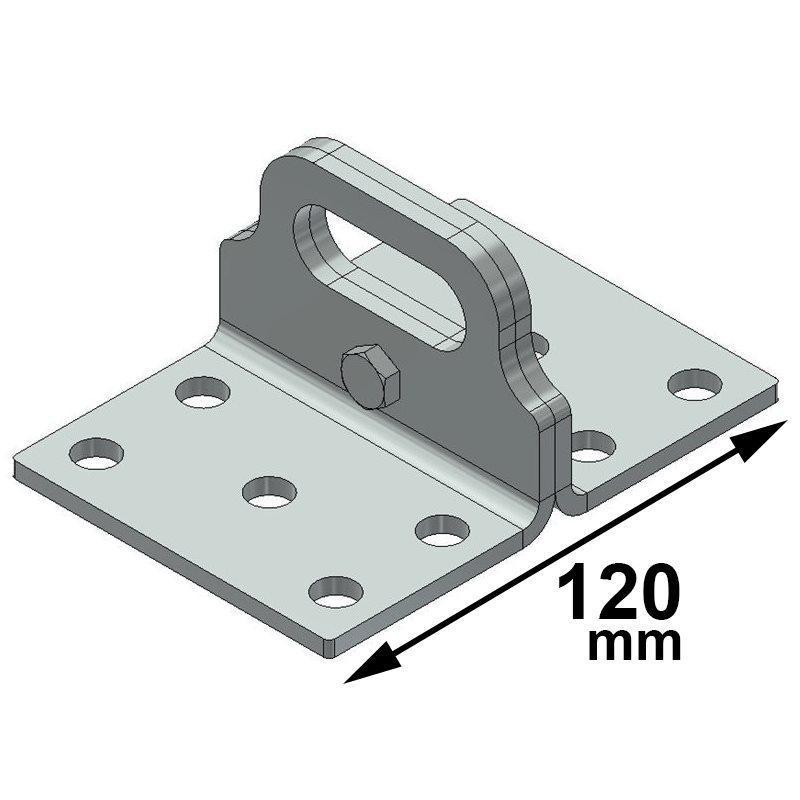 Linea Vita Indeformabile Ancoraggio Piastra Piana 12x17 cm Tipo A-C
