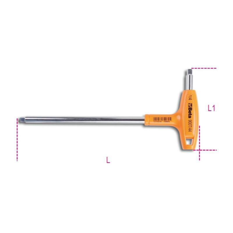 Quadro Maschio 1/4" Piegato Con Impugnatura Di Manovra Cromata 900T/44 Beta 009000860