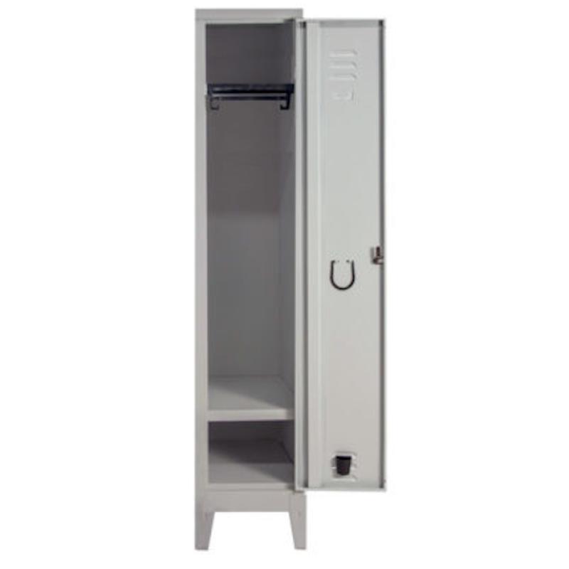 Armadio Spogliatoio Tetto Piano Con Porta Scarpe 1 Posto — 36 x 33 x 180