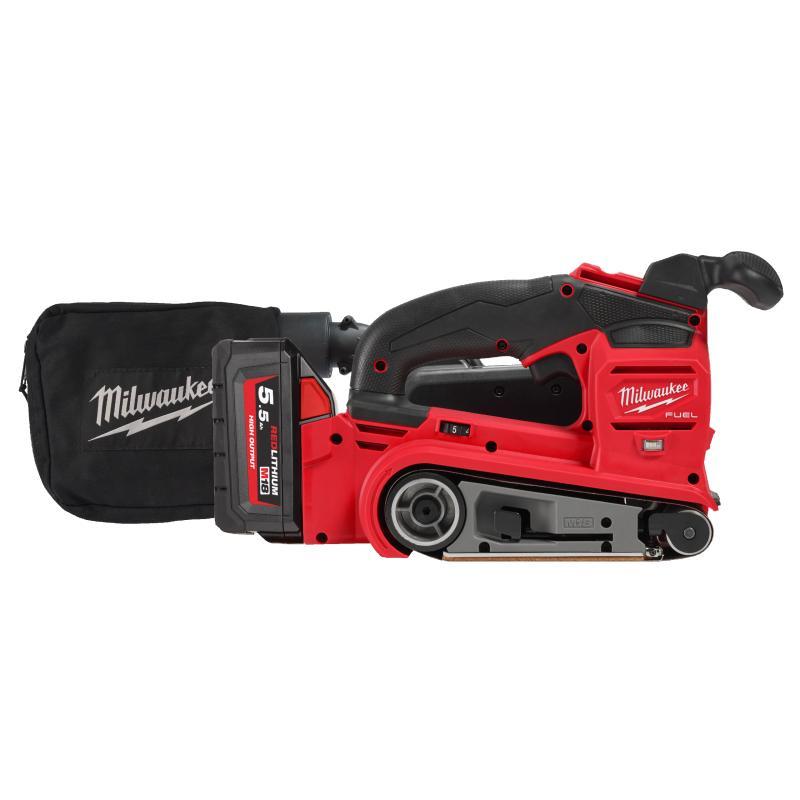Levigatrice A Nastro 75 Mm 18 Volt Tecnologia Fuel Valigetta Heavy Duty - M18 Fbts75-552X - Milwaukee 4933479615
