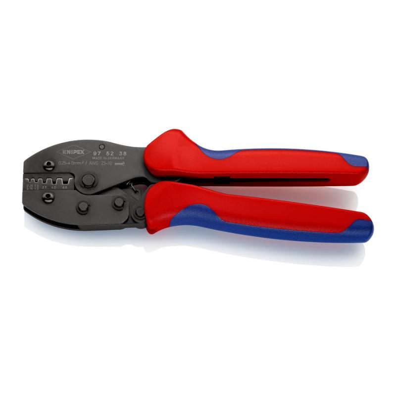 KNIPEX 97 52 38 SB PreciForce Pinza per capicorda con impugnature multicomponente brunita 220 mm in blister