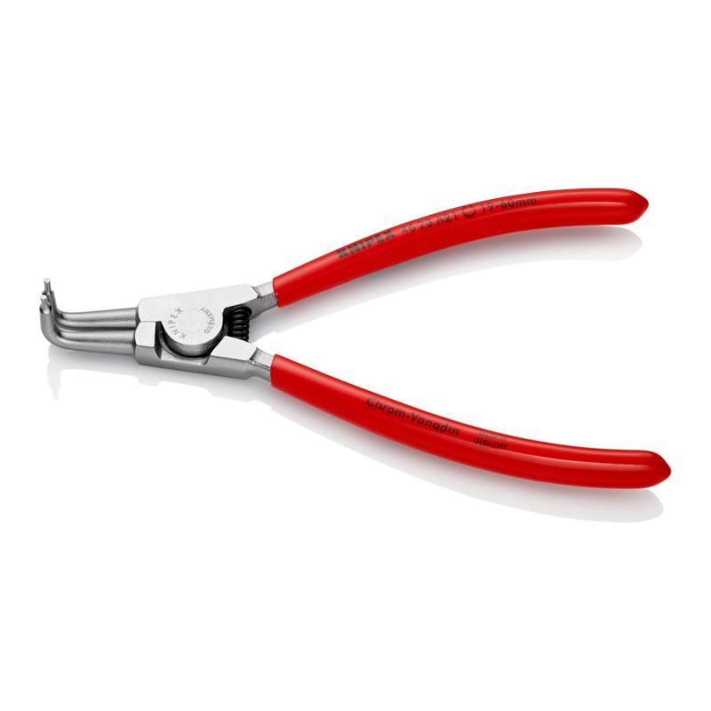 KNIPEX 46 23 A21 Pinza per anelli di sicurezza per anelli di sicurezza esterni su alberi rivestiti in resina sintetica cromata 170 mm