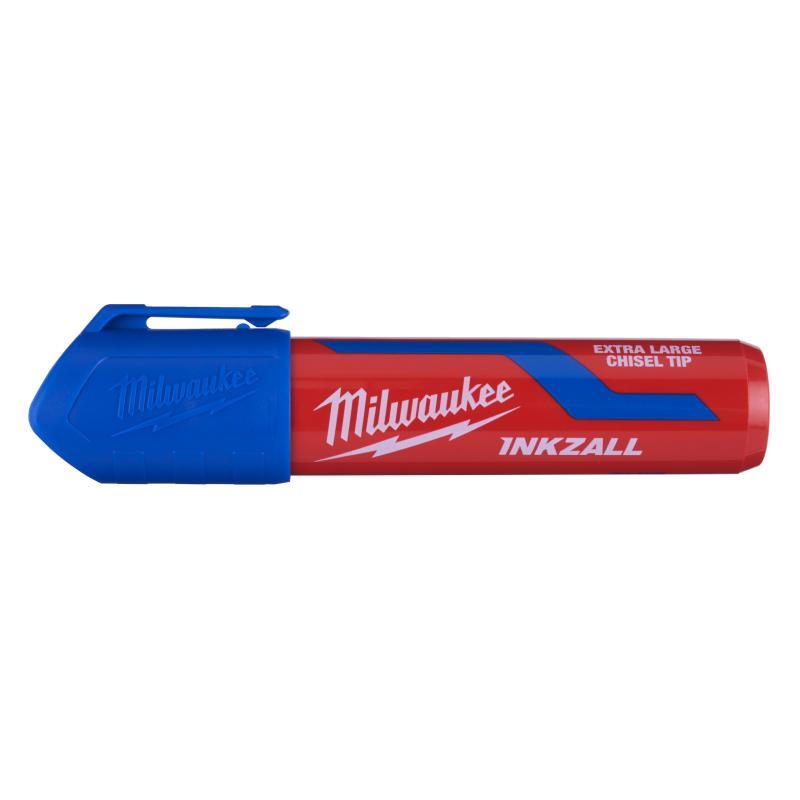 Pennarelli Indelebili A Punta Larga - Milwaukee — PENNARELLO INDELEBILE PUNTA LARGA XL-BLU