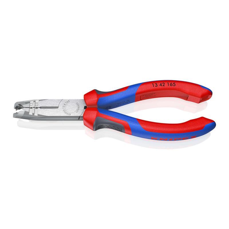 KNIPEX 13 42 165 Spelacavi con manici comfort atramentata nera 165 mm