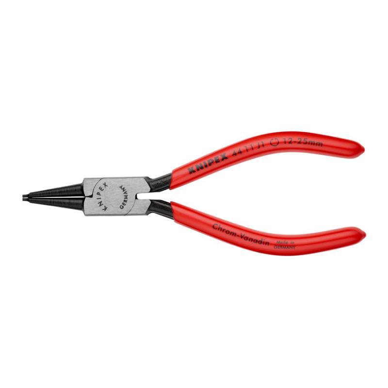 KNIPEX 44 11 J1 SB Pinza per anelli di sicurezza per anelli di sicurezza interni a fori rivestiti in resina sintetica atramentata nera 140 mm in confezione Self-service