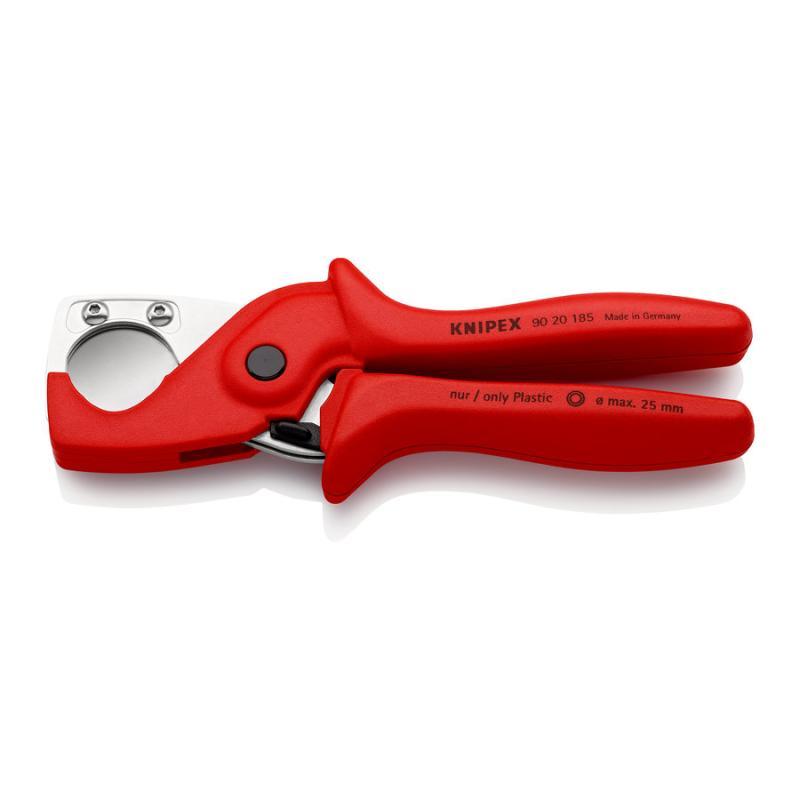 KNIPEX 90 20 185 SB PlastiCut® Tagliatubi per guaine protettive e tubi flessibili in resina sintetica rinforzata con fibra di vetro 185 mm in confezione Self-service