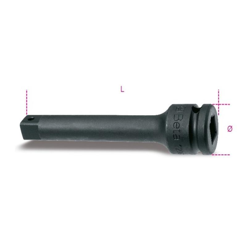 Prolunga Macchina Con Attacchi Quadri Maschio E Femmina 1" Fosfatata 729/22 Beta 007290825