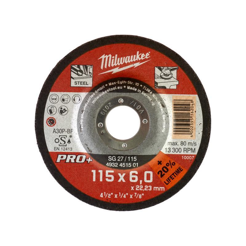 Dischi Da Sbavo Pro - Milwaukee — MOLE DA SBAVO SG27P 115x6mm - PRO+