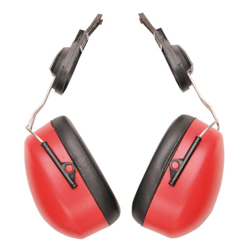 Cuffie Endurance Clip-On Per Elmetti Colore Rosso SNR 24dB