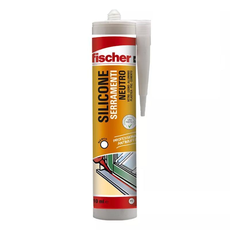 FISCHER SNF Silicone Serramenti Neutro Colore Bianco