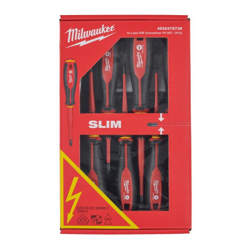 Giraviti Isolati 1000V - Milwaukee — SET GIRAVITI ISOLATI PH 1000V 7 pz