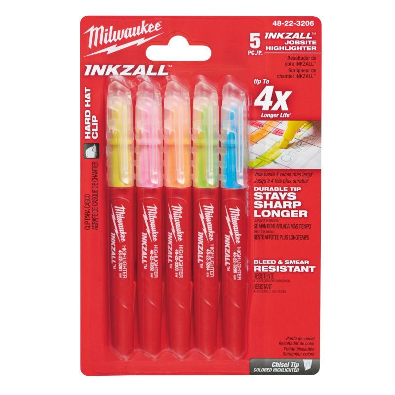 Pennarelli Evidenziatori - Milwaukee — PENNARELLO EVIDENZIATORE SET COLORATI