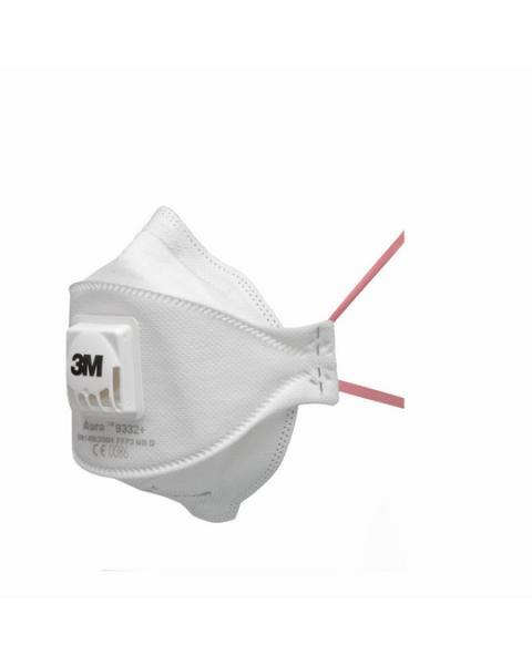 Respiratore 3M™ Aura™ 9332+ con Valvola Cool Flow™, FFP3, 99% Filtraggio Antiparticolato - Rossini R604