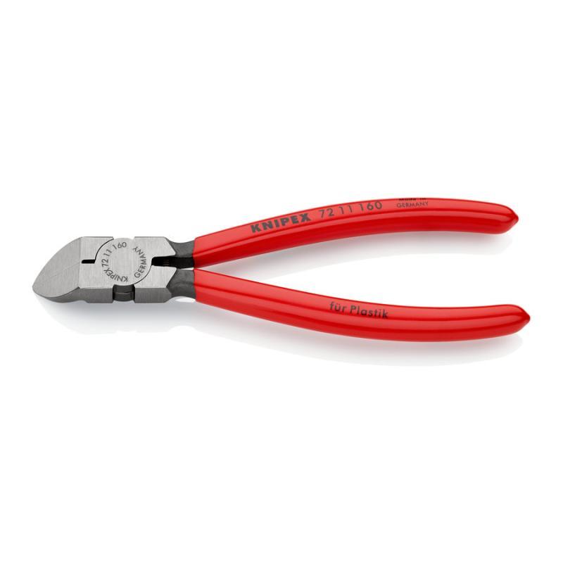KNIPEX 72 11 160 SB Tronchesi per resina sintetica rivestiti in resina sintetica 160 mm in confezione Self-service
