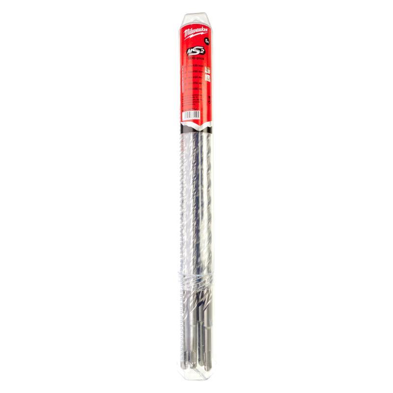 Punte Sds Plus M2 2 Taglienti - Milwaukee — SET PUNTE SDS-Plus 5 pz (10/12/14/16/20x450mm)