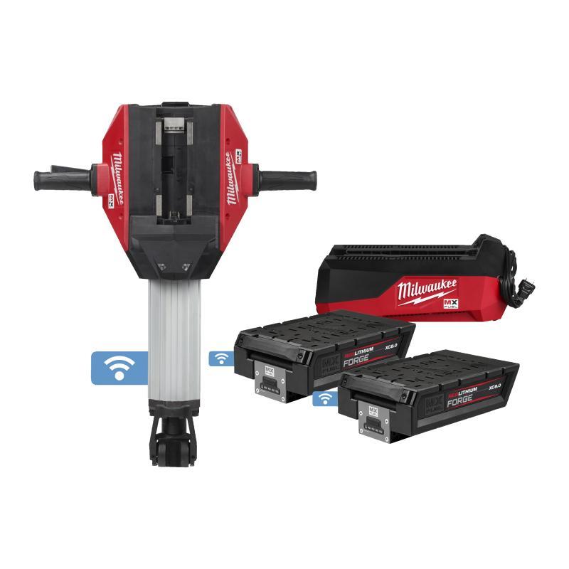 Martello Demolitore 28Mm Hex 25Kg Mx Fuel 8,0Ah (2 Batterie) - Mxf Dh2528Hfc-802 - Milwaukee 4933499993