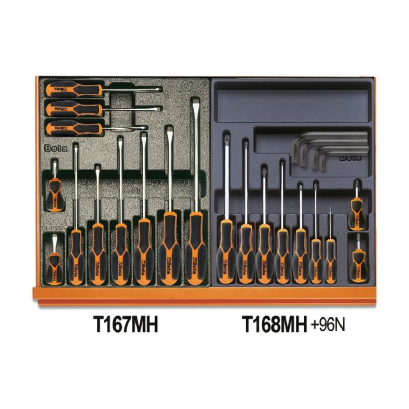 Assortimento Di 261 Utensili Per Manutenzioni Industriali In In Termoformato Rigido In Abs 5910VI/3T Beta 059101063