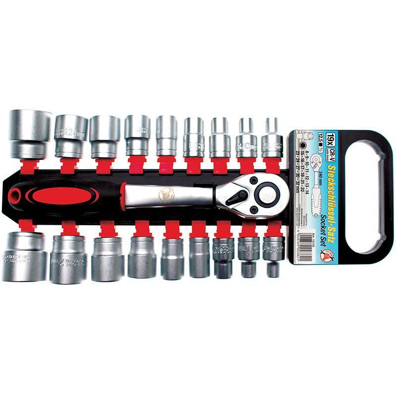 Set 19 Pezzi Cricchetto e Bussole Attacco 1/2" FERMEC