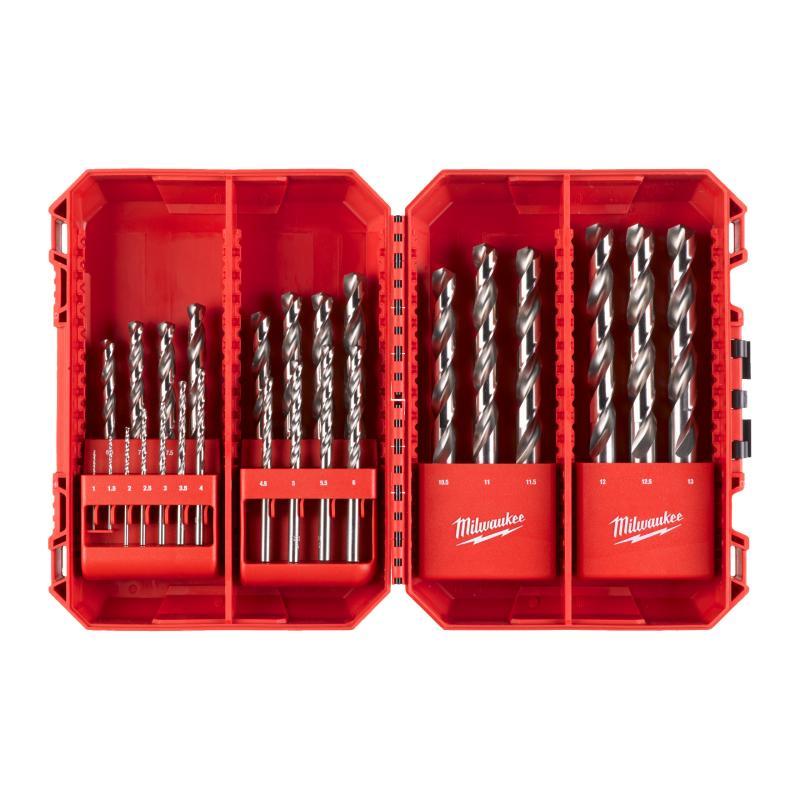 Thunderweb Punte Metallo Hss G Din 338 - Milwaukee — CASSETTA PUNTE HSS-G 25 Pz ( Ø da 1 a 13 con increme