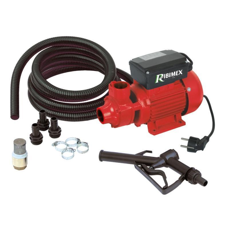 Kit Pompa Travaso Gasolio Completa + Valvola Di Fondo In Ottone E Tubo Gasolio