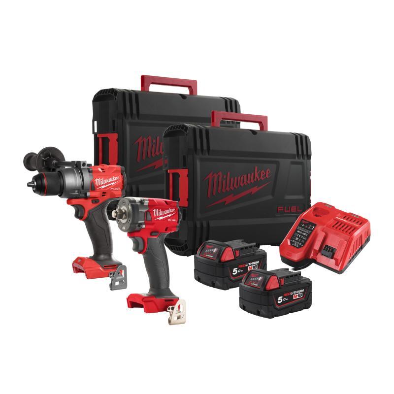 Kit M18 Fuel Trapano E Avvitatore Ad Impulsi 1/2Q Fpd3 + Fiw2F12 - M18 FPP2B3-502X EU - Milwaukee 4933492521