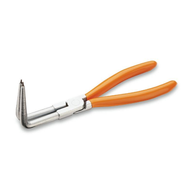Pinza A Becchi Piegati A 90° Lunghi Per Anelli Elastici Di Sicurezza, Per Fori Manici Ricoperti In Pvc 1034L Beta 010340320