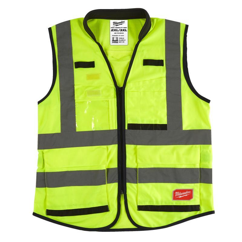 Gilet Premium Ad Alta Visibilita - Milwaukee — GILET PREMIUM ALTA VIS GIALLO 2XL/3XL